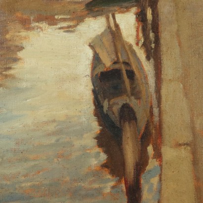 Gemälde von Emil Lindenfeld, Boote auf dem Kanal, Emil Lindenfeld, Emil Lindenfeld, Emil Lindenfeld, Emil Lindenfeld, Emil Lindenfeld