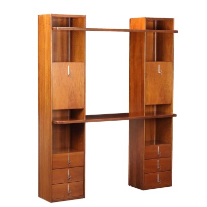 Vintage Möbel Saporiti Walnuss Furniert Design Vittorio Introini 70er