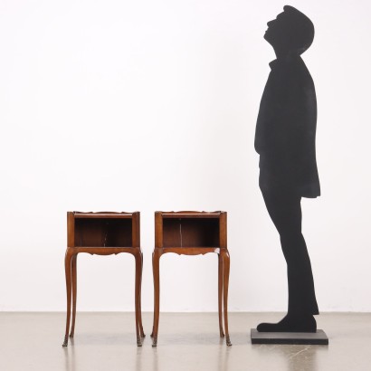 Set of 2 Nightstands, Pair of Mid-20th Century French Nightstands, Pair of Mid-20th Century French Nightstands
