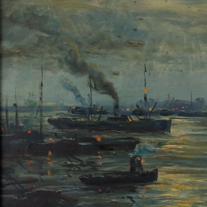 Berto Ferrari (1887-1965),Dipinto di Berto Ferrari (1887-1965)