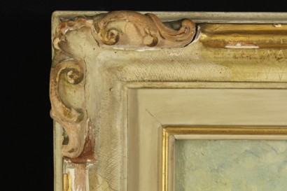 arte del novecento, Enrico Mazzolani 1876 1967, paesaggio marino, dipinti ad olio di mazzolani