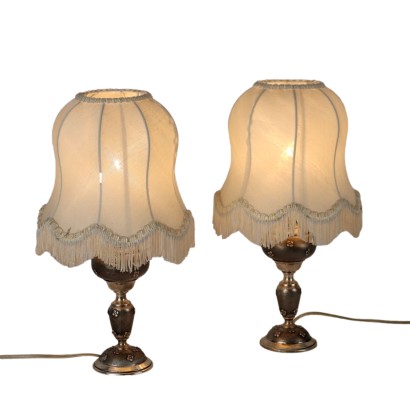 Pair of Silver Lampshades Soldati Milano