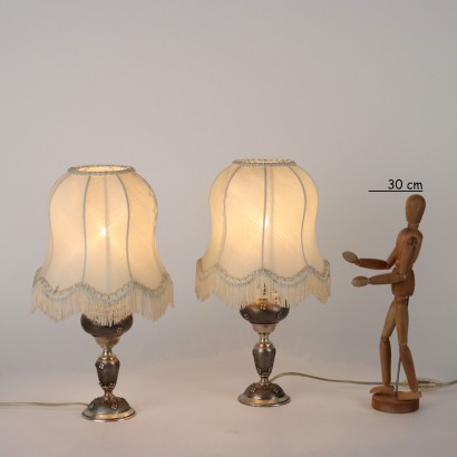 Pair of Silver Soldier Lampshades