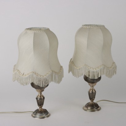 Pair of Silver Soldier Lampshades