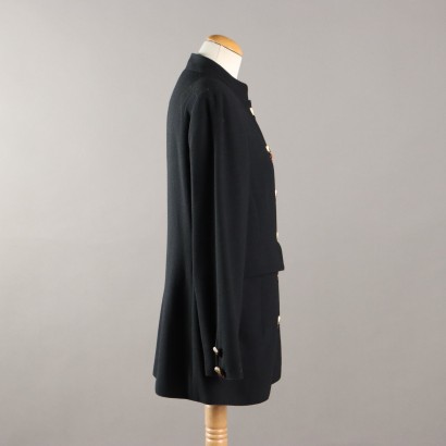 Giacca Vintage con Bottoni in Metallo