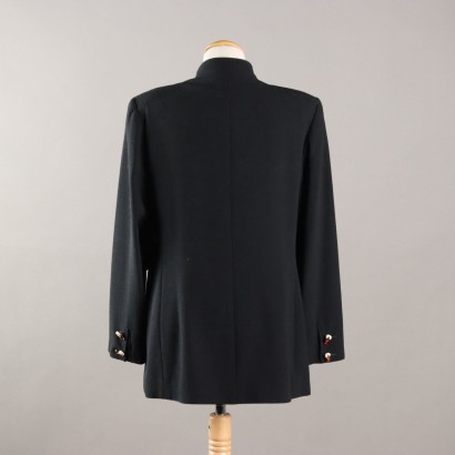 Giacca Vintage con Bottoni in Metallo
