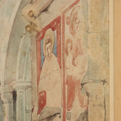 Gemälde von Luigi Bisi, Das antike Baptisterium von Gravedona, Luigi Bisi, Luigi Bisi, Luigi Bisi, Luigi Bisi, Luigi Bisi, Luigi Bisi, Luigi Bisi, Luigi Bisi