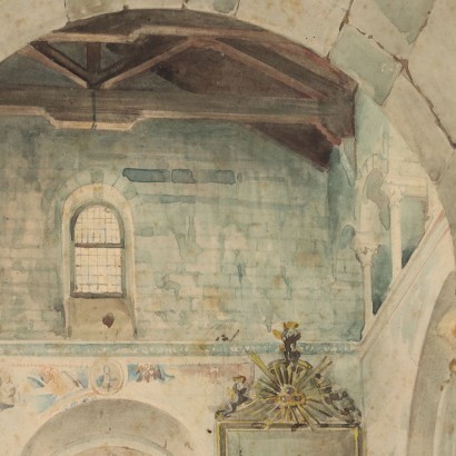 Gemälde von Luigi Bisi, Das antike Baptisterium von Gravedona, Luigi Bisi, Luigi Bisi, Luigi Bisi, Luigi Bisi, Luigi Bisi, Luigi Bisi, Luigi Bisi, Luigi Bisi