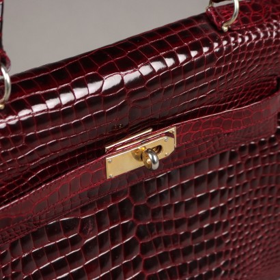Pirovano Vintage Bag Coconut Bordeaux