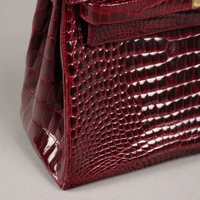 Pirovano Vintage Bag Coconut Bordeaux