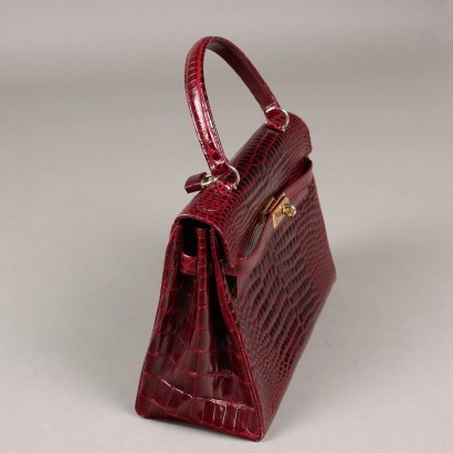 Pirovano Vintage Bag Coconut Bordeaux