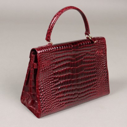 Pirovano Vintage Bag Coconut Bordeaux