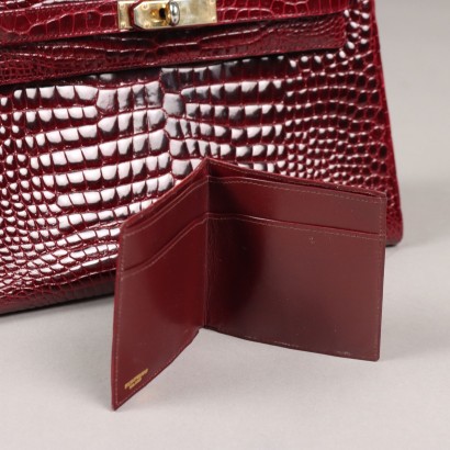 Pirovano Vintage Bag Coconut Bordeaux