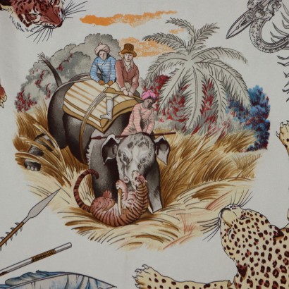 Hermes Foulard Vintage Chasses Exotiques