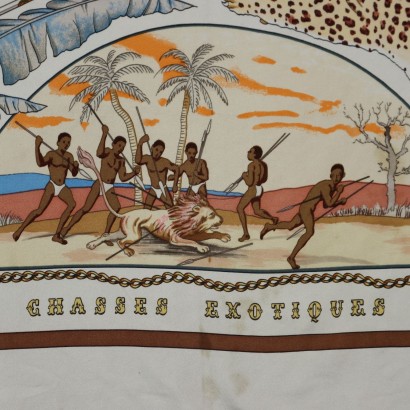 Hermes Foulard Vintage Chasses Exotiques