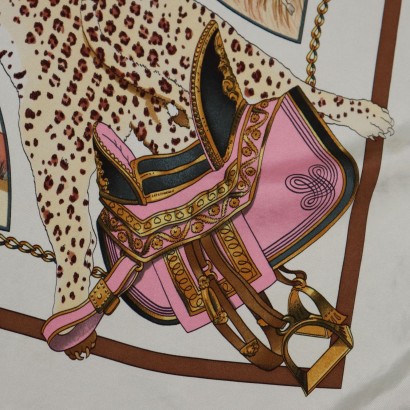 Hermes Foulard Vintage Chasses Exotiques