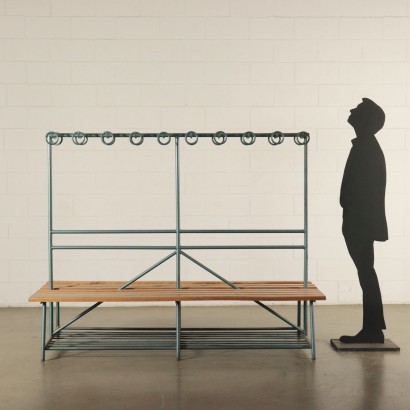 60's Gym Locker Room Bench