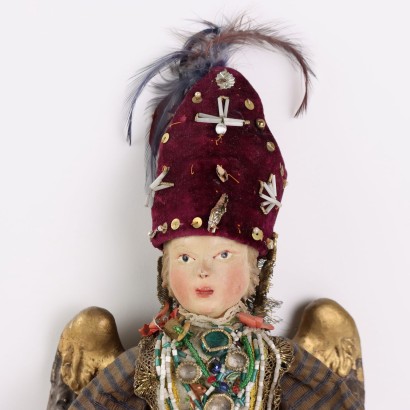 Pair of Angels Wooden Sculptures