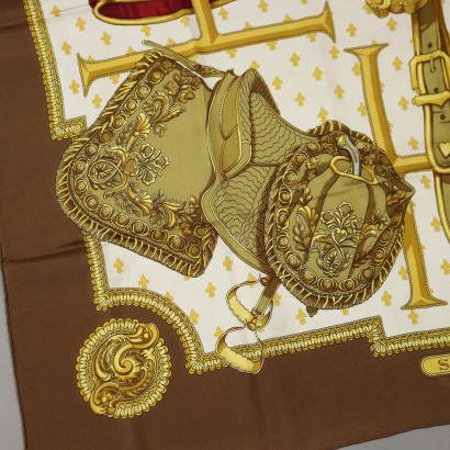 Hermes Vintage Scarf LE Debuche,Hermes Vintage Scarf Selles a Housse