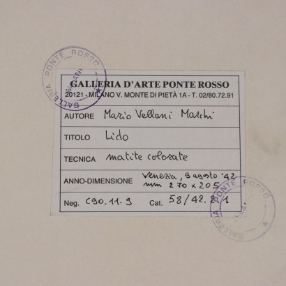 Drawing by Mario Vellani Marchi,Lido,Mario Vellani Marchi,Mario Vellani Marchi,Mario Vellani Marchi