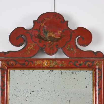 Pair of lacquered mirrors