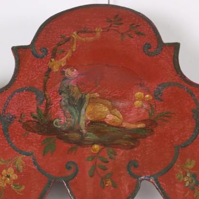Pair of lacquered mirrors