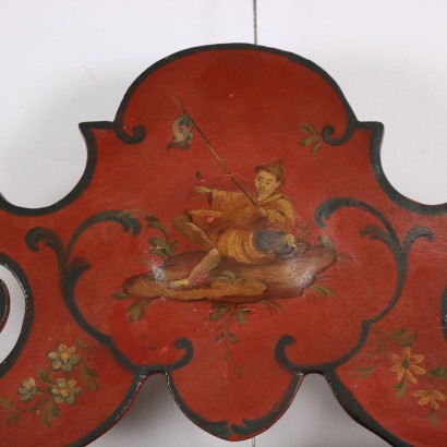 Pair of lacquered mirrors