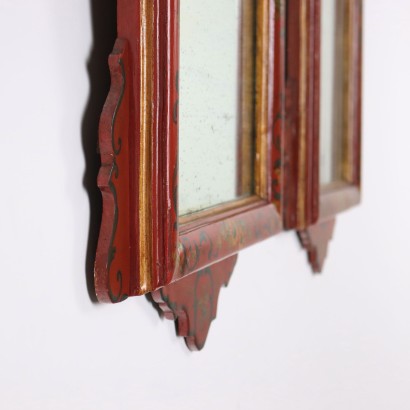 Pair of lacquered mirrors