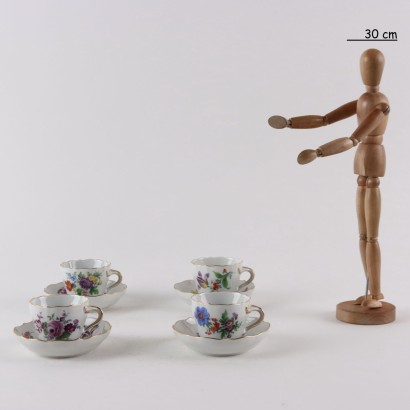 Group of Porcelain Coffee Cups