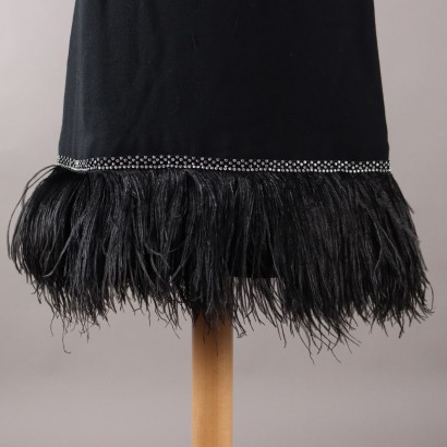 Vintage Dress with Feathers