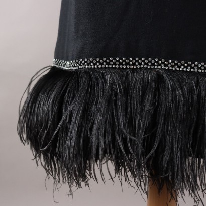 Vintage Dress with Feathers