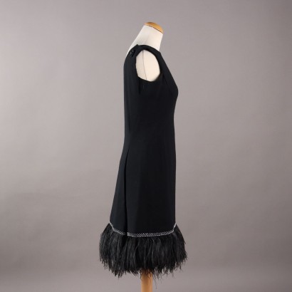Vintage Dress with Feathers