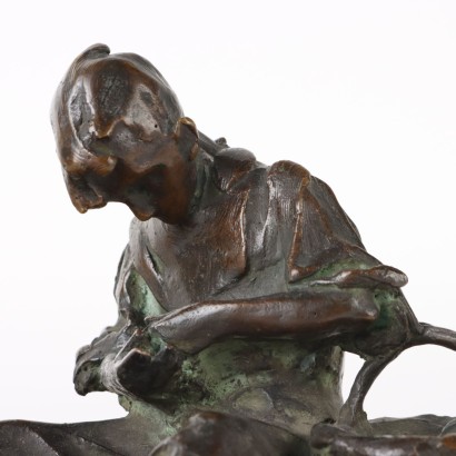 Bronze Sculpture of a Young Man