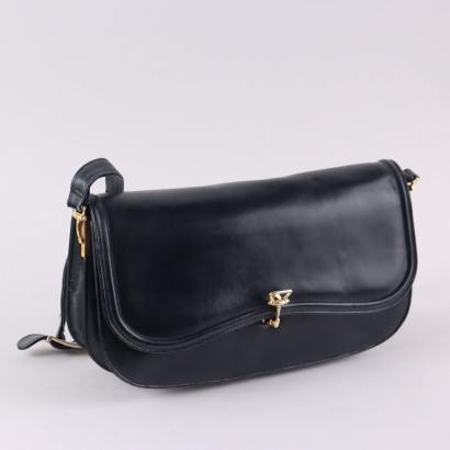 Vintage Bag Blue Leather Italy 1960s-1970s