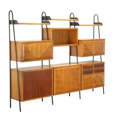 Vintage Cabinet Oak Veneer Italy 1950s-1960s
