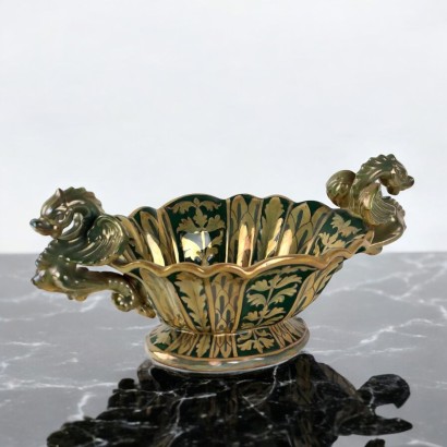 Fioriera in Maiolica a Lustro Robbia G