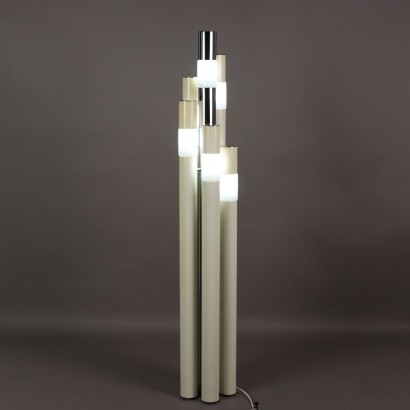 Esperia Floor Lamp Vintage Design A. Brotto Metal Glass Italy 1960s