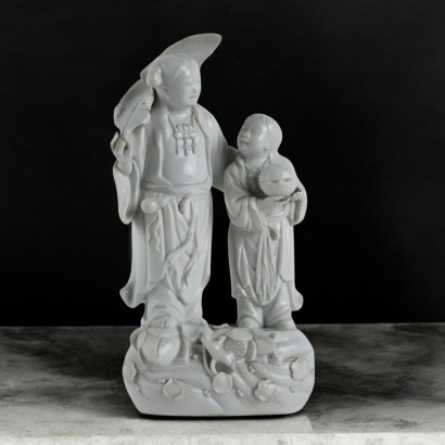 Figura di Immortale in Porcellana