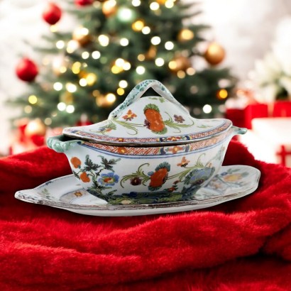 Salsera de mayólica de Faenza