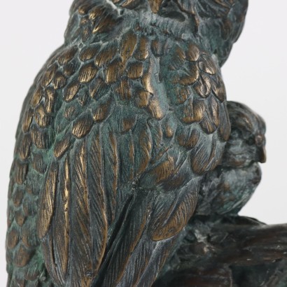 Bronzene Eule