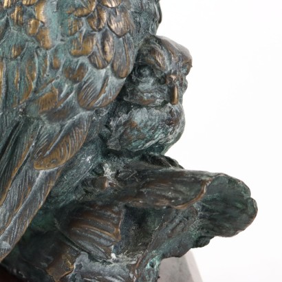 Bronzene Eule