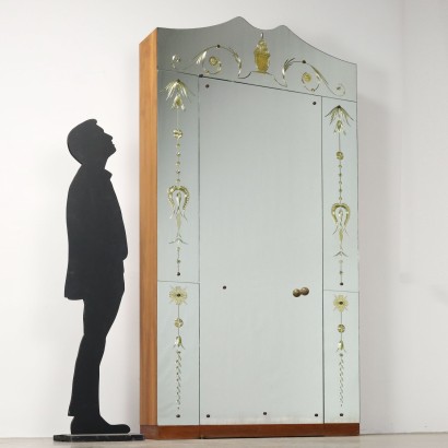 60's Mirrored Coat Rack