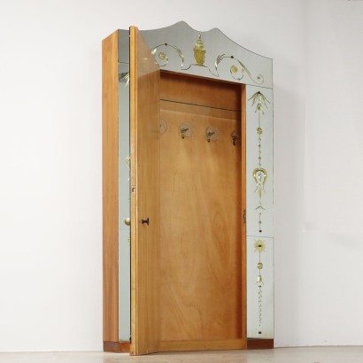 60's Mirrored Coat Rack