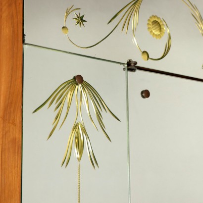 60's Mirrored Coat Rack