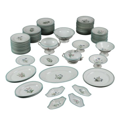 Antique Plate Set Porcelain Europe XX Century