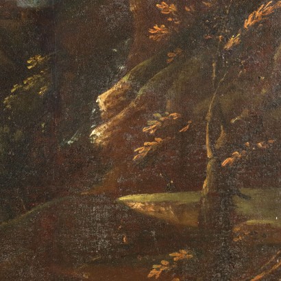 Dipinto Paesaggio con Figure