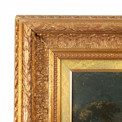 Dipinto Paesaggio con Figure
