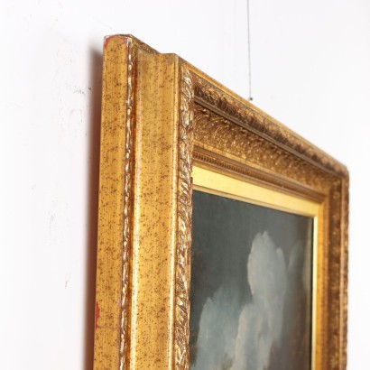 Dipinto Paesaggio con Figure
