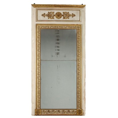 Antique Mirror Restoration Style Fir Italy XIX Century