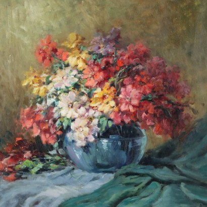 Painting by Ivan Karpoff,Vase with flowers,Ivan Karpoff,Ivan Karpoff,Ivan Karpoff